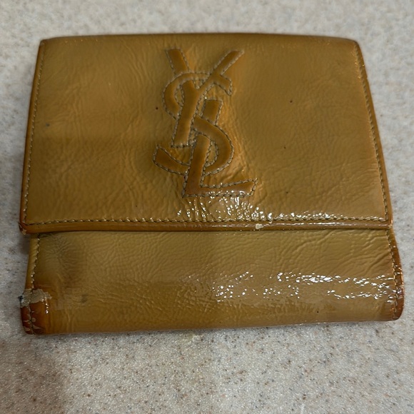 Yves Saint Laurent Tan Wallet - Picture 1 of 6